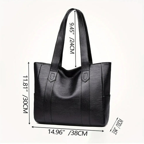 Verona Women Black Tote Bag