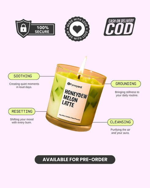 Honeydew Melon Latte Coffee Candle Pyneyard