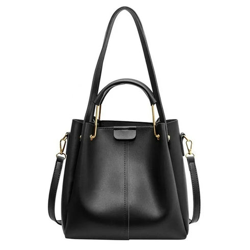 Roma Black Shoulder Bag