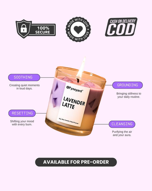 Lavender Latte Scented Candle