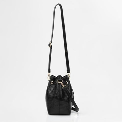 Kyra Black Casual Bucket Bag