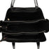 Luna Croco Texture Black Shoulder Bag