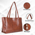 Amara Croco Texture Brown Shoulder Bag