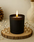 Midnight Black Frosted Jar Soy Wax Scented Candle