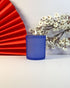 Twilight Blue Frosted Jar Soy Wax Scented Candle