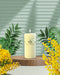 Exotic Escape (Mimosa) Natural Soy Wax Ribbed Scented Pillar Candle