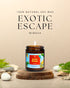 Exotic Escape (Yellow Mimosa) Amber Jar Natural Soy Wax Scented Candle