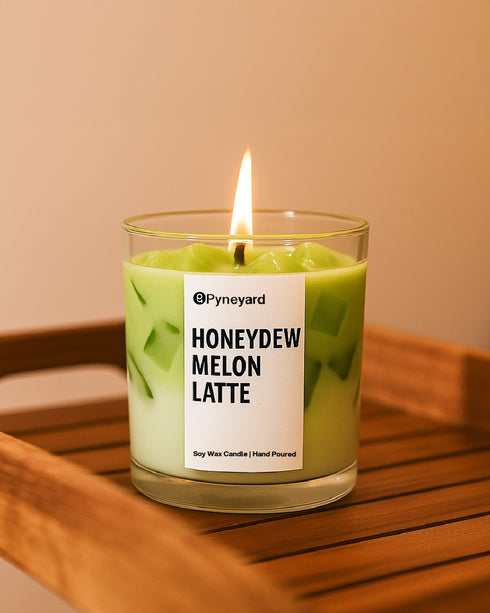 Honeydew Melon Latte Scented Candle