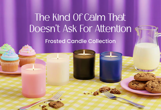 Pyneyard frosted jar scented candles