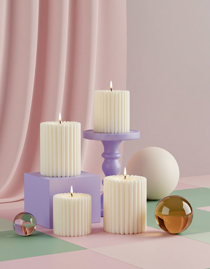 pyneyard scented pillar candles