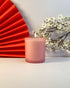 Blush Pink Frosted Jar Soy Wax Scented Candle