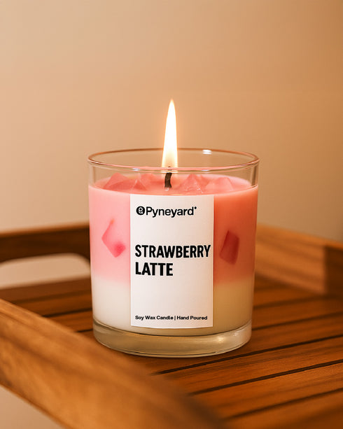 Strawberry Latte Scented Candle
