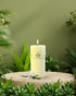 Sugar Hush (French Vanilla) Natural Soy Wax Scented Ribbed Pillar Candle | 3 x 5 inches