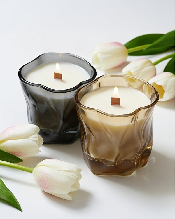 Dusk till Dawn Wavy Jar Scented Candle (Combo of 2)